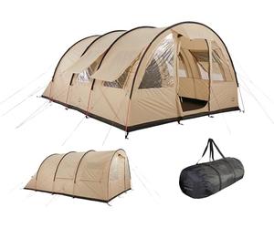 Grand Canyon HELENA 6 - tienda de túnel para 6 personas | tienda familiar/de grupo con dos zonas de dormir | Mojave Desert (beige)