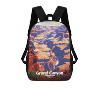 Grand Canyon National Park Illustration Mochila, Mochila Escolar Impresa En 3D, Bolsa Para El Almuerzo Escolar, Mochila De Viaje, Mochila Para Amigos, Mochila Escolar Para Niñas Y Niños 17inch