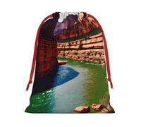 Grand Canyon Print - Bolsas de regalo de varios tamaños, bolsas de regalo con cordón para mujeres, Navidad, cumpleaños, reutilizables