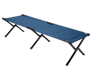 Grand Canyon TOPAZ CAMPING BED M - Cama de camping plegable de aluminio - Cama de camping plegable al aire libre - Dark Blue (azul)