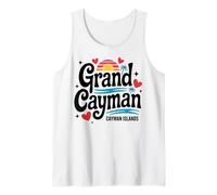 Grand Cayman Tropical Beach Vacaciones familiares Islas Caimán Camiseta sin Mangas