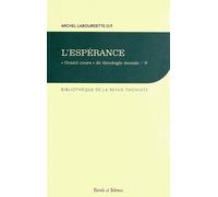 "Grand cours" de théologie morale: Tome 9, L'espérance