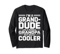 Grand-Dude Like a Grandpa Only Cooler Hip Grandfather Manga Larga