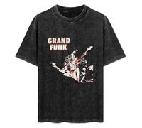 Grand Funk Railroad Retro Music Band Unisex Printed T-Shirt Mens Black tee Shirt L