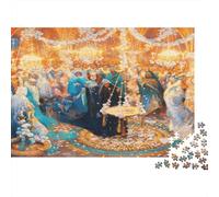 Grand Gala Puzzles 1000 Piece Reciclable Oil Painting Puzzle for Elderly Educativo Juego Decompression Ideal for Vacaciones Bendiciones Regalo 70x50cm/1000pcs