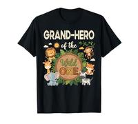 Grand-Hero of The Wild One Safari Primer Cumpleaños Camiseta