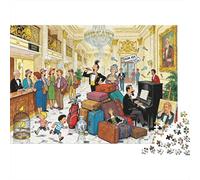 Grand Hotel Concierge Desk Dilema Puzzle De Madera Impermeable DIY Puzzles De 1000 Piezas Regalos para Adultos Desafiante Y Estimulante Rompecabezas Juegos Educativos