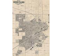 Grand Island Nebraska Map Journal: Vintage Map Notebook