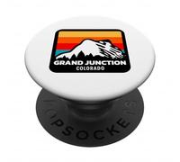 Grand Junction Colorado Esquí Snowboard Viaje de esquí Familiar PopSockets PopGrip Adhesivo