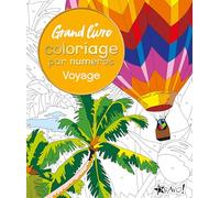 Grand livre coloriage par numéros voyage