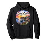 Grand Marais, MN Minnesota, Estados Unidos, Grandes Lagos, Lago Superior Sudadera con Capucha