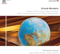 Grand-Mondain. Musique pour duo de piano de Satie, Ravel, Chostakovitch et Moszkowski. Duo Stenzl.