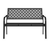 Grand patio Banco de Jardín, Garden Bench para 3 Personas, Acero Premium, Banco Exterior para Parque, Patio, Terraza (Modern, Ónice)