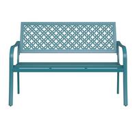 Grand patio Banco de Jardín, Garden Bench para 3 Personas, Acero Premium, Banco Exterior para Parque, Patio, Terraza (Modern, Gris-Verde)