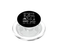 Grand Piano Old Vintage Patent Pianist Dibujo Print PopSockets PopGrip para MagSafe
