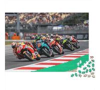 Grand Prix 1000 Piezas Puzzle Papel Reciclado Motorcycle Race Puzzles for Ancianos Divertido and Desafiante Family Juego Perfect for Holiday Blessings 38x26cm/1000pcs