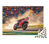 Grand Prix Puzzle 1000 Piezas Reciclado Material Motorcycle Race Puzzle for Chico & Chica Divertido Present & Actividad for Home Ideal for Child‘s Birthday Regalo 70x50cm/1000pcs