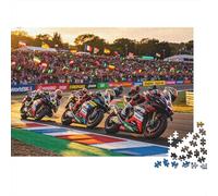 Grand Prix Puzzle for Niños y Niñas 1000 Pieza Reciclable Motorcycle Race Puzzle Divertido y Desafiante Juego Familiar Excelente Idea de Regalo for Child‘s Birthday 70x50cm/1000pcs