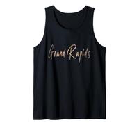 Grand Rapids Michigan Diseño Elegante Vintage Camiseta sin Mangas