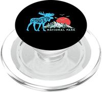 Grand Teton National Park Moose & Mountains Typography PopSockets PopGrip para MagSafe