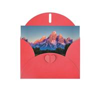 Grand Teton National Park - Papel perlado con hebilla de amor, regalos para tarjetas de cumpleaños con hoja de accesorios, tarjeta de notas, sobre