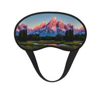 Grand Teton National Park Print Travel Yoga Meditation - Antifaz para dormir transpirable y lavable