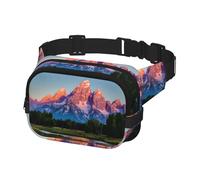 Grand Teton National Park - Riñonera para hombres y mujeres con cinturón ajustable para entrenamiento al aire libre