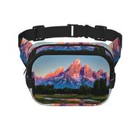 Grand Teton National Park - Riñonera unisex de moda, elegantes para entrenamientos, correr, viajar y senderismo, Black, Talla única