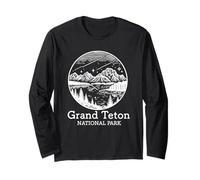 Grand Teton Parque Nacional Recuerdo Recordatorio Mujeres Hombres Manga Larga