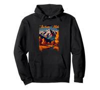 Grand Tetons Montañas Paisaje Jackson Hole Wyoming Viajes Sudadera con Capucha