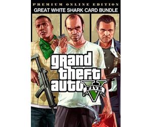 Grand Theft Auto V: Premium Online Edition & Great White Shark Card Bundle Rockstar Games Launcher Key GLOBAL