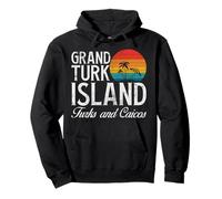 Grand Turk Island Turks and Caicos Beach Vacaciones Vintage Sudadera con Capucha