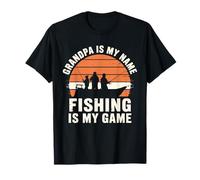 Grandad Fishing - Abuelo es mi nombre La pesca es mi juego Camiseta