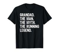 Grandad Man Myth Running Legend Marathon Ultra Runner Camiseta