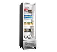 GrandCooler 200cm 306L Nevera Comercial de Bebidas Plata