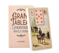Grandd Tableau Lenormand - Cartas de tarot de oráculo de 36 cartas | Cartas de tarot de colores inmersivos | Baraja de oráculo cómoda al tacto para celebraciones festivas y viajes personales