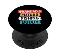 Granddad Future Fishing Buddy Abuelo Nieto Matching PopSockets PopGrip Adhesivo