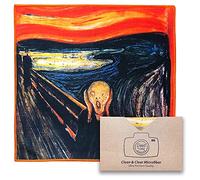 Grande [6 unidades] Classic Art (The Scream) - Paños de limpieza de microfibra de alta calidad (lo mejor para lente de cámara, gafas, pantallas y todos los lentes). ), paño de microfibra