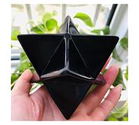 Grande 7cm cristal claro Natural Merkabah péndulo piedras de cristal Merkaba estrellas decoración cristal PEIQIYIN (Color : 450-500g)