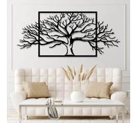 Grande Albero Della Vita in Metallo Nero, decorazione da parete in Metallo per Amanti Della Natura, decorazione da parete con Albero Della Vita, scultura Moderna per soggiorno, Camera da l