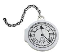 Grande Bolsillo Reloj Accesorio de Halloween Disfraz Blanco