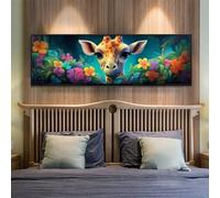 Grande Bonito Diamond Painting Kit Completo 39.3x106.2 Inch/100x270 cm para Hogar Decoracion, DIY Cuadros Diamantes 5D Diamond Painting Jirafa Pintura Diamante, Mosaico Diamond Art Regalo de Casa