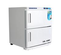 Grande Calentador de Toallas Gabinete de 2-en-1 30L Puerta Doble Toalla Calefacción Gabinete para SPA Club Uso en el Baño Peluquería Salón Herramienta