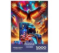 Grande camion 1000 Pezzi Puzzle Collezione Premium camion Vintage Regalo Elegante per Adulti E Adolescenti 38x26cm/1000pcs