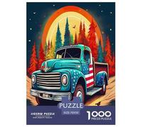 Grande camion 1000 Pezzi - Puzzle Collezione Qualità Superiore camion Vintage Regalo Speciale per Uomini, Donne, Adulti E Bambini 70x50cm/1000pcs