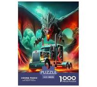 Grande camion Puzzle Da 1000 Pezzi Collezione Alta Qualità camion Vintage Regalo Perfetto per Adulti E Bambini ≥14 Anni 38x26cm/1000pcs