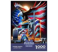 Grande camion Puzzle Da 1000 Pezzi Collezione Alta Qualità camion Vintage Regalo Perfetto per Adulti E Bambini 70x50cm/1000pcs