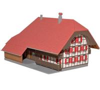Grande Granja Suiza XXL Escala O 1:43.5 - Maqueta de Prestige 50cm - Edición Maestro-Artesano a medida - Kit Pro - Fabricado en Alsacia (Edición de artista (acabado blanco bruto))