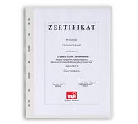 Grande Kunststoffhüllen mit einer Einteilung, glasklar, 5er Pack