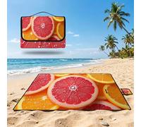 Grande Manta Picnic 200x300cm,Naranja Manta Picnic Impermeable,Naranjas (3) Esterilla de Playa Alfombra de Exterior,Picnic Blanket Plegable con Asa para Camping,Jardín,Césped,Playa,Senderismo UZ-613